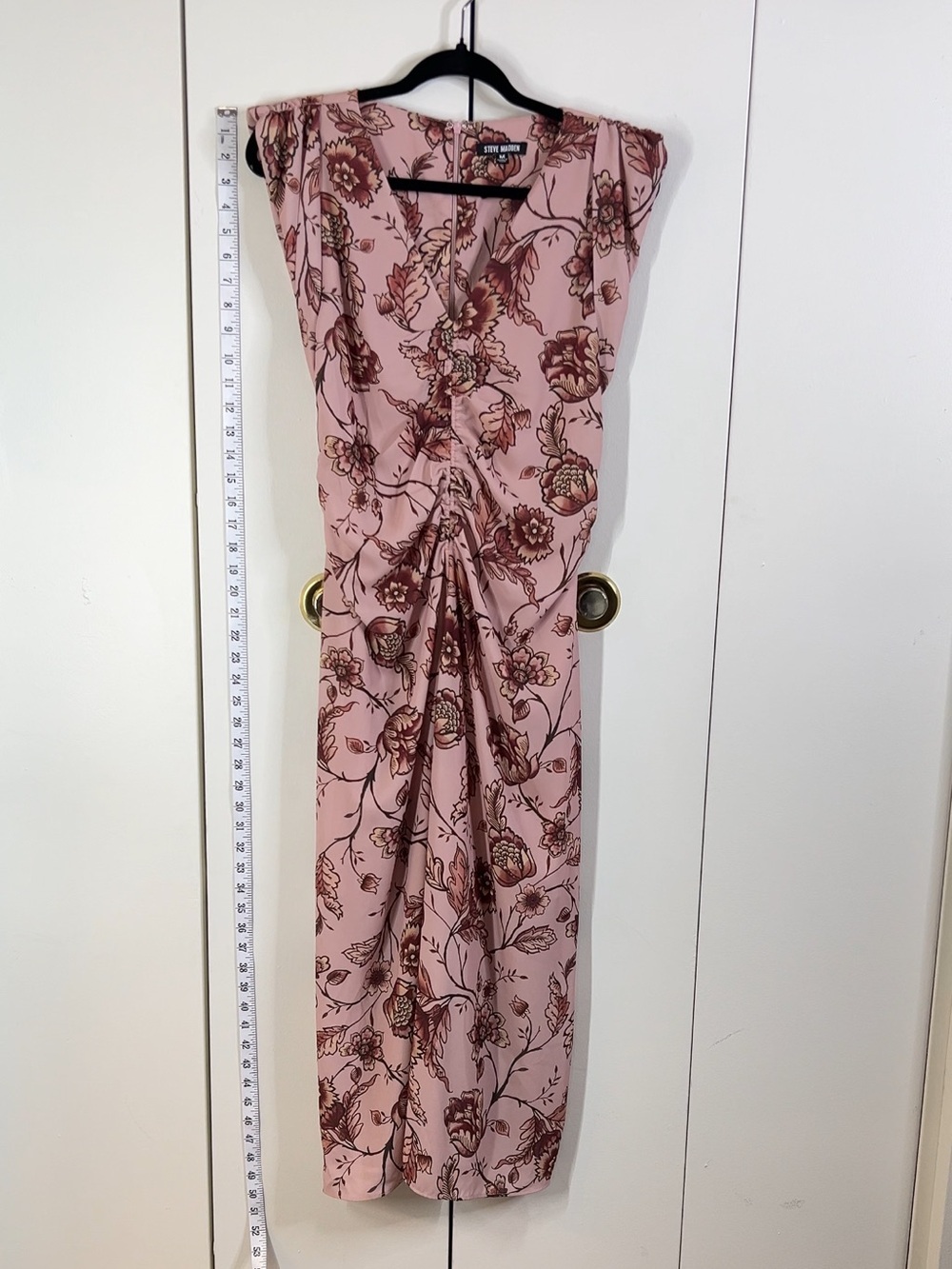 STEVE MADDEN Size M Rose Floral midi Dress Sleeveless